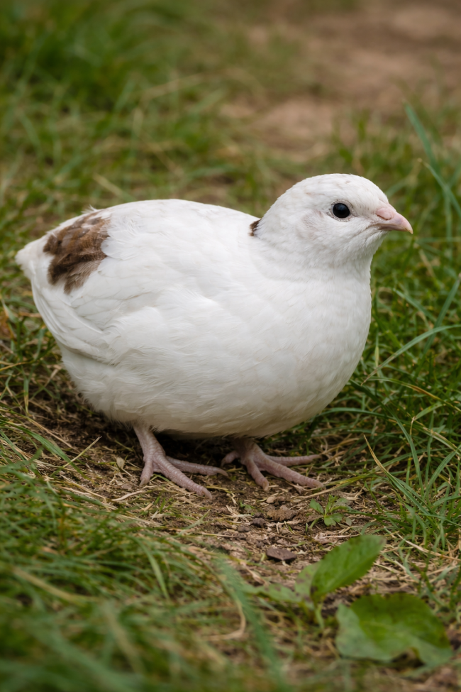 12 œufs Caille du Japon coloris Blanc